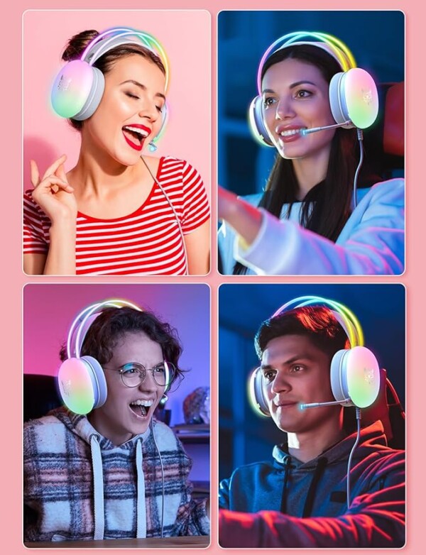 Onitoon's Rainbow Gaming Headphones - Image 7